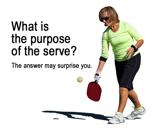 What is the purpose of the serve?